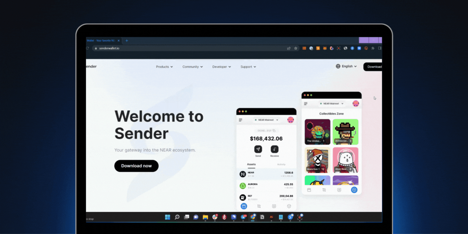 Transak Integrates with Sender to expand accessibility for the NEAR